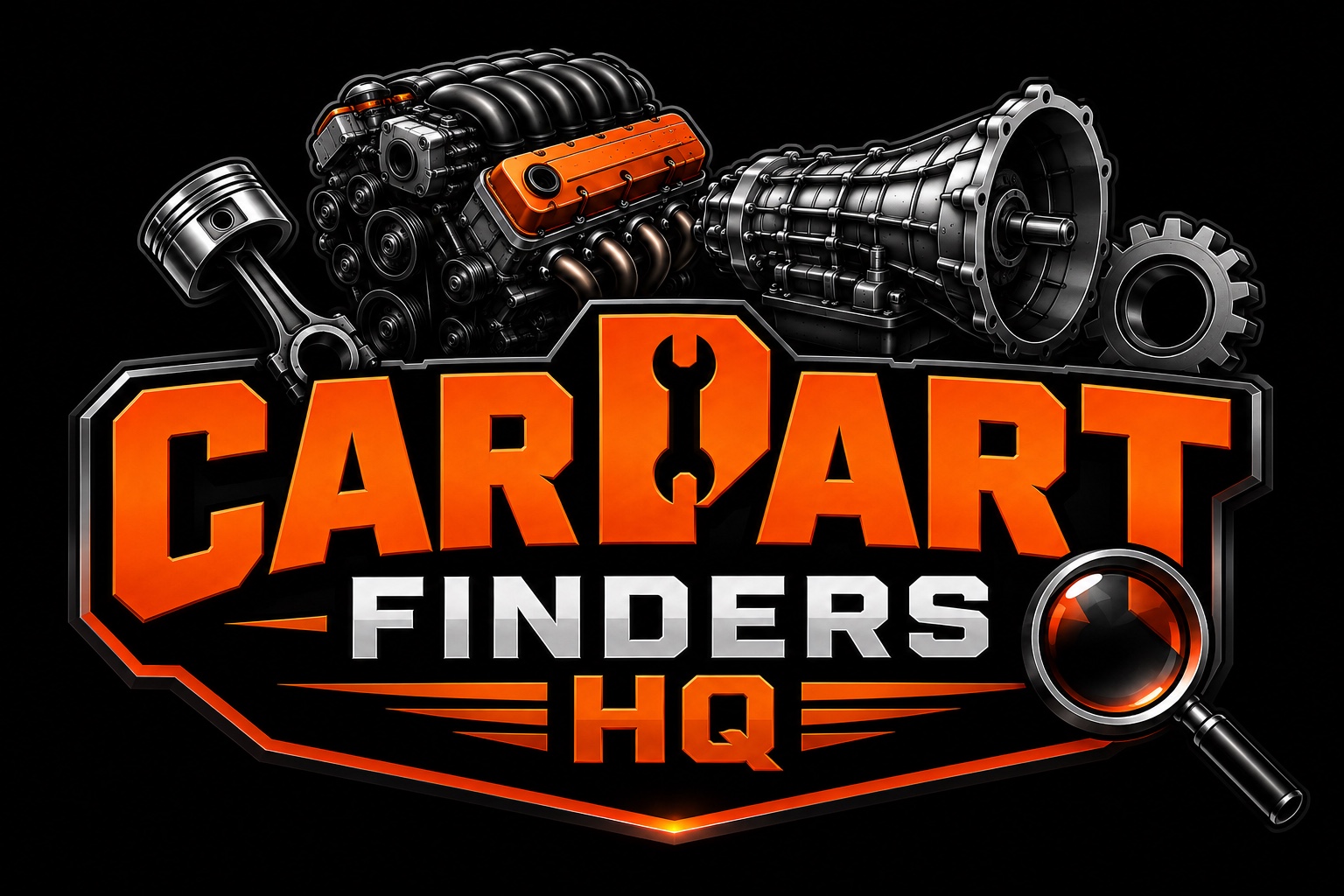 Car Part Finders HQ mechanical brand artwork